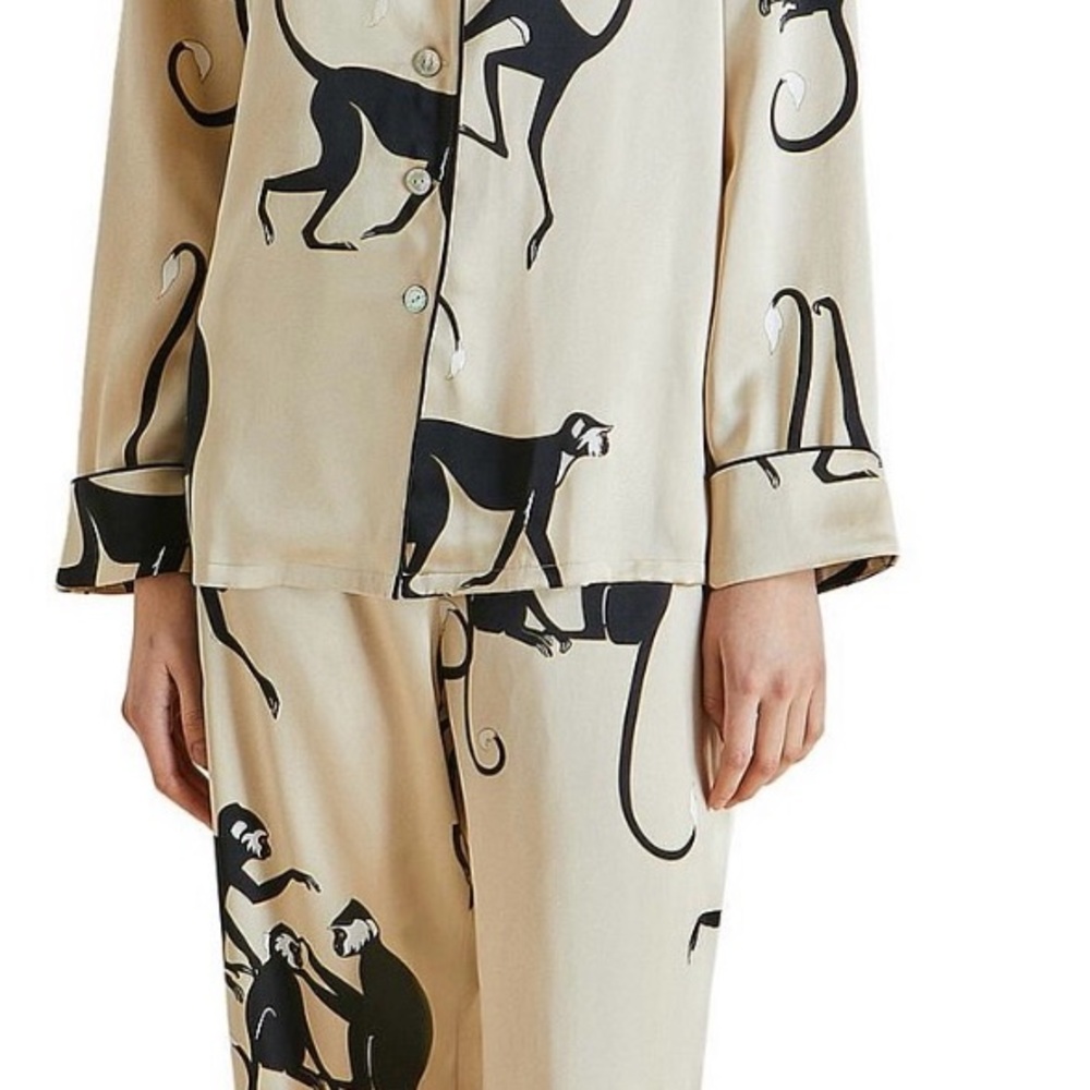 Olivia Von Halle Luxe Silk Pajama Set – Size XS ✨
